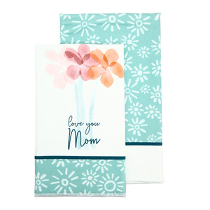 Mom by Rosy Heart - Tea Towel Gift Set (2 - 19.75" x 27.5")