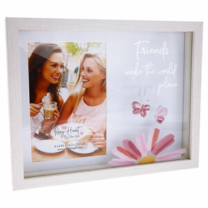 Friends by Rosy Heart - 9.5" x 7.5" Shadow Box Frame
(Holds 4" x 6" Photo)