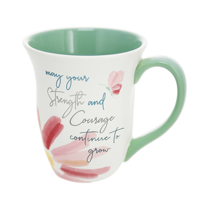 Strength & Courage by Rosy Heart - 16 oz Cup
