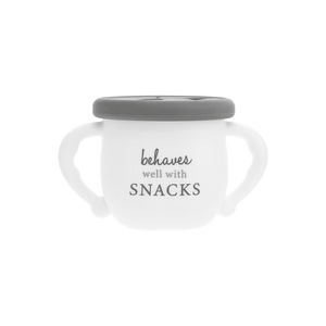 Behaves Well by A-Parent-ly - 3.5" Silicone Snack Bowl with Lid
