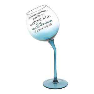 All the Wine by A-Parent-ly - 11 oz Tipsy Stemmed Wine Glass