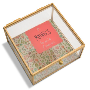 Mother by A Mother's Love by Amylee Weeks - 4.25" x 4.25" Glass Keepsake Box