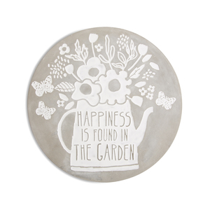 Happiness by Bless My Bloomers - 7" Cement Stepping Stone