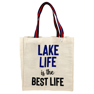 Lake Life by Check Me Out - 100% Cotton Twill Gift Bag