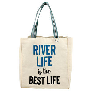 River Life by Check Me Out - 100% Cotton Twill Gift Bag