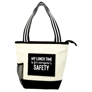 My Lunch Time by Check Me Out - Insulated Canvas Lunch Tote