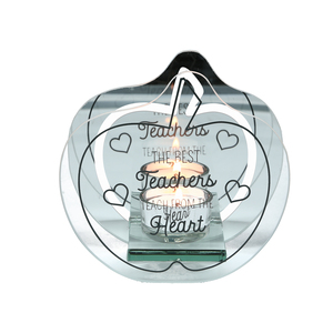  From The Heart by Teachable Moments - 5.5" x 5.25" Mirrored Glass Candle Holder