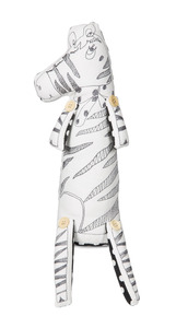 Zoe the Zebra by Stitched & Stuffed - 16" Zebra Stuffed Animal/Door Stopper