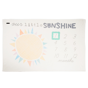 Our Little Sunshine by Sunshine & Rainbows - 60" x 40" Milestone Royal Plush Blanket