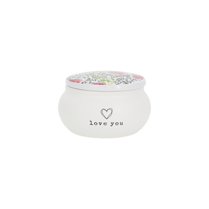 Love You by You Make Me Smile -ALW - 3.5" Ceramic Keepsake Box