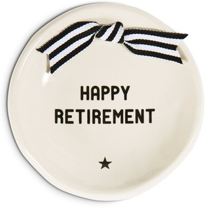 Retirement by The Milestone Collection - 4.25" Diameter Round Keepsake Dish