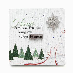 Home by Mark My Words - 3" x 3" Self-Standing Plaque