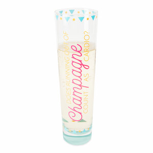 Running out of Champagne by My Kinda Girl - 8 oz. Stemless Champagne Flute