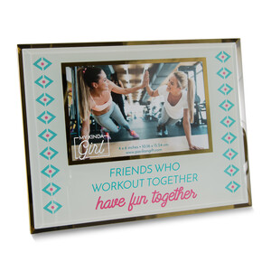 Friends Who Workout by My Kinda Girl - 9.25" x 7.25" Frame (Holds 6" x 4" Photo)