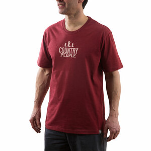 Country People by We People - Small Red Unisex T-Shirt
