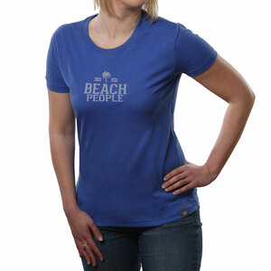 Beach People by We People - Double Extra Large Blue Women's T-Shirt