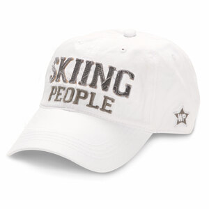 Skiing People by We People - White Adjustable Hat