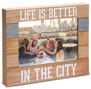 City People by We People - 9" x 7.25" Frame (Holds 5" x 7" photo)