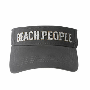Beach People by We People - Dark Gray Adjustable Visor Hat