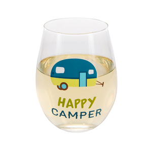 Happy Camper by We People - 18 oz Stemless Wine Glass