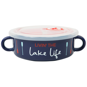 Lake Life by We People - 13.5 oz Double-Handled Soup Bowl with Lid
