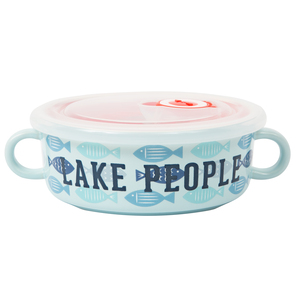Lake People by We People - 13.5 oz Double-Handled Soup Bowl with Lid