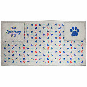 Lake Dog by We Pets - 39" x 19.5" Microfiber Dog Towel
