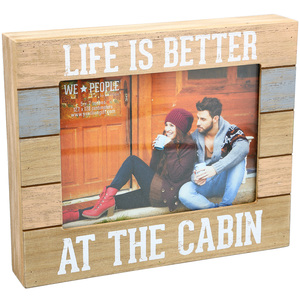 Cabin People by We People - 9" x 7.25" Frame (Holds 5" x 7" photo)
