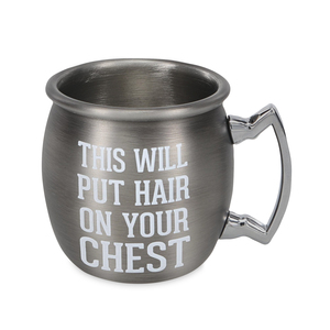 Hair on Your Chest by Man Crafted - 2 oz Stainless Steel Moscow Mule Shot