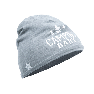 Camping by We Baby - Heathered Gray  Beanie
(0-12 Months)