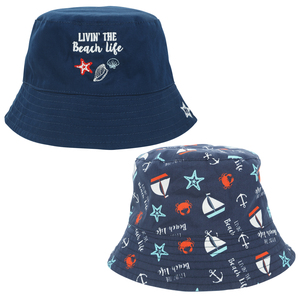 Beach Life by We Baby - Reversible Bucket Hat
6-12 Months