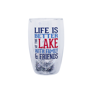 At the Lake by We People - 14 oz Double-Walled Glass