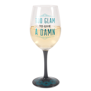 Too Glam by Pretty Inappropriate - 12 oz Wine Glass Tealight Holder
