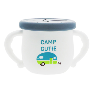 Camp Cutie by We Baby - 3.5" Silicone Snack Bowl with Lid