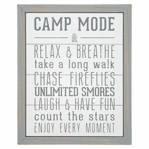 Camp Mode by We People - 12" x 15" MDF Sign