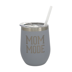 Mom Mode by We People - 12 oz Stemless Travel Tumbler with Straw
