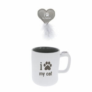 My Cat/My Human by We Pets - 18 oz Mug & Pet Toy Set