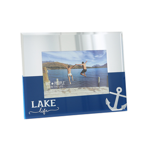 Lake Life by We People - 9" x 7" Mirrored Glass Frame
(Holds 6" x 4")