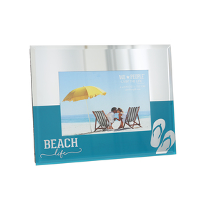 Beach Life by We People - 9" x 7" Mirrored Glass Frame
(Holds 6" x 4")