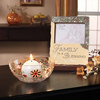 Crackled Glass Candle Holder by Let it Shine - Scene