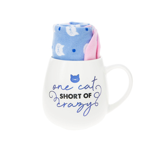 Cat by Warm & Toe-sty - 15.5 oz Mug and Sock Set
