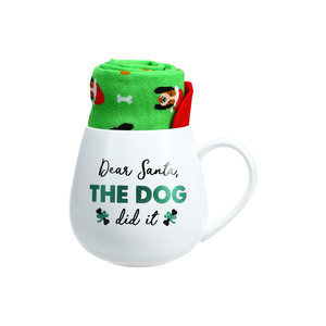 Dear Santa by Warm & Toe-sty - 15.5 oz Mug and Sock Set