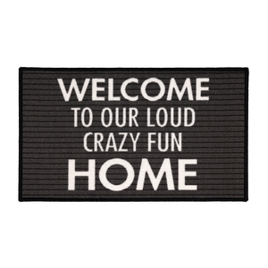 Crazy Fun Home by Open Door Decor - 27.5" x 17.75" Floor Mat