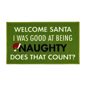 Welcome Santa by Open Door Decor - 27.5" x 17.75" Floor Mat