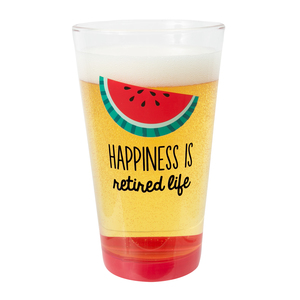Happiness by Livin' on the Wedge - 16 oz Pint Glass Tumbler