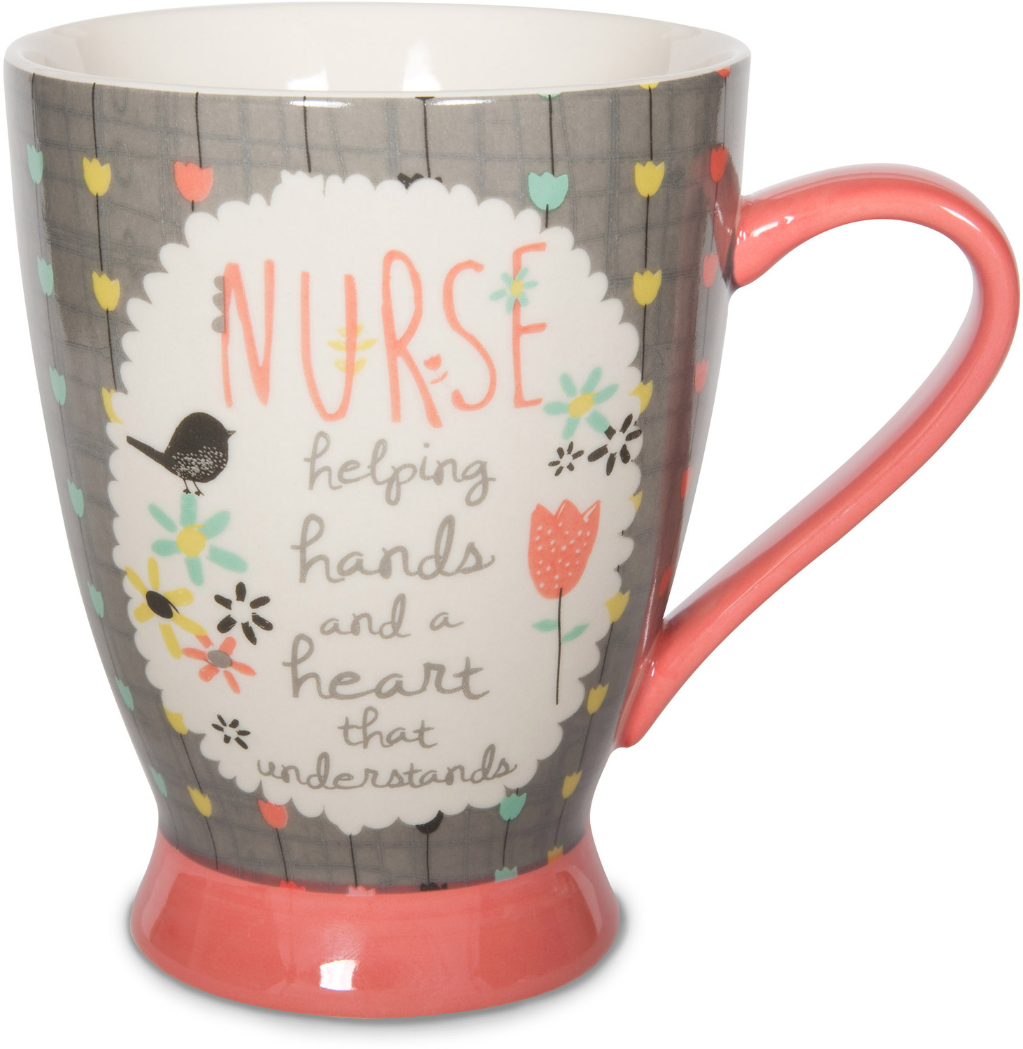 Nurse by Bloom by Amylee Weeks - Nurse - 18 oz Bird & Flowers Mug