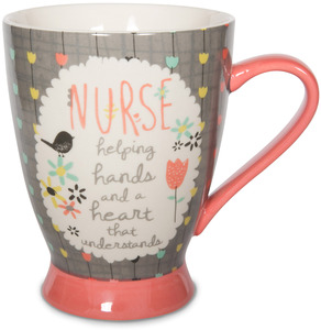 Nurse by Bloom by Amylee Weeks - 18 oz Bird & Flowers Mug