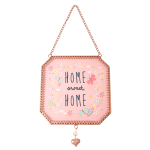 Home Sweet Home by Bloom by Amylee Weeks - 5" x 5" Glass Sun Catcher