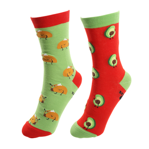 Taco and Avocado by Late Night Snacks - M/L Unisex Sock