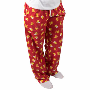Beer and Pizza by Late Night Snacks - XS Red Unisex Lounge Pants